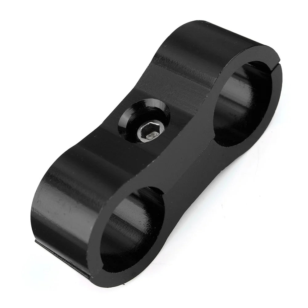 F08129-6 4PCS AN6 Aluminum Alloy Hose Separator Clamp Suitable for Oil Line, Brake Line, Water Pipe - 6