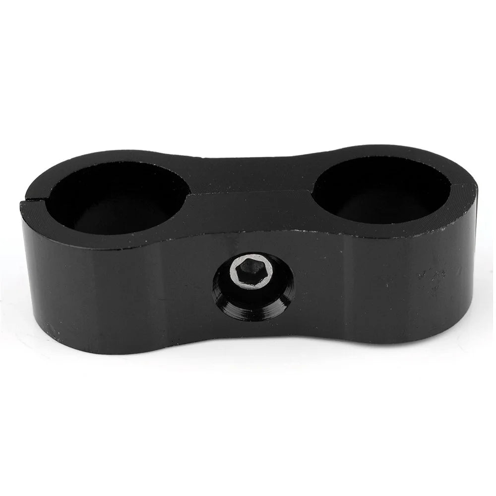 F08129-8 4PCS AN8 Tube Line Separator Aluminum Alloy Fuel Line Hose Mounting Clamp - 3