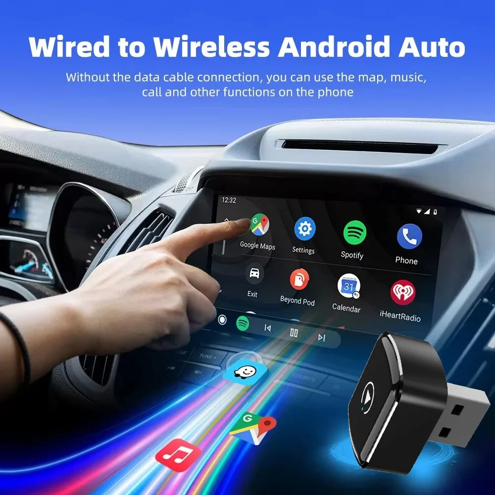 M26 2 in 1 For CarPlay / Android Auto Wired to Wireless Car Adapter 5.8G / 2.4G Dual Band WiFi Bluetooth-compatible USB Dongle - 3