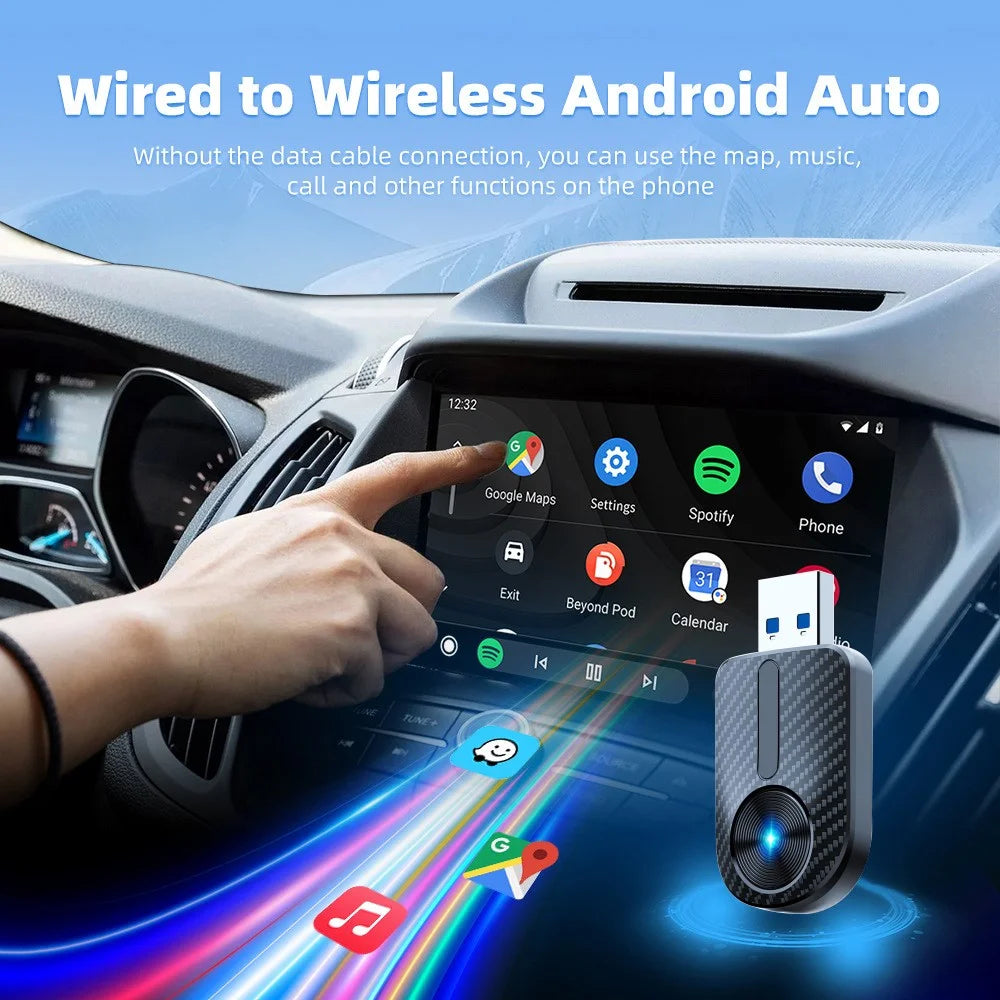 M27 2 in 1 Plug and Play USB AI Box for CarPlay / Android Auto Wired to Wireless Car Adapter - 3