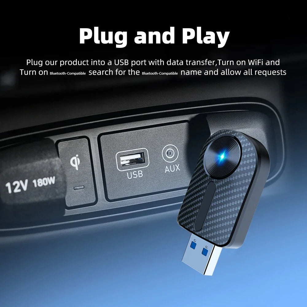 M27 2 in 1 Plug and Play USB AI Box for CarPlay / Android Auto Wired to Wireless Car Adapter - 6