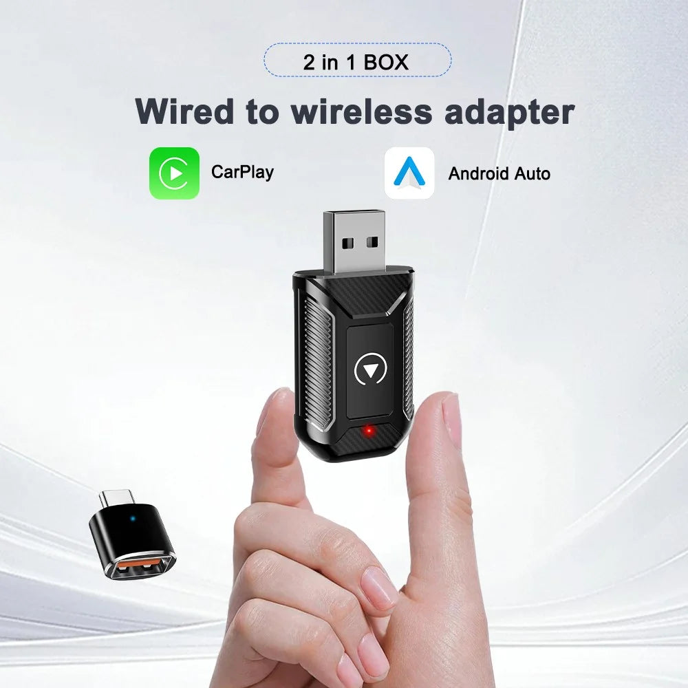 M30 2 in 1 AI Box Wireless Car Adapter for CarPlay / Android Auto Upgrade Compatible with Built-in CarPlay / Android Auto Vehicles - 2