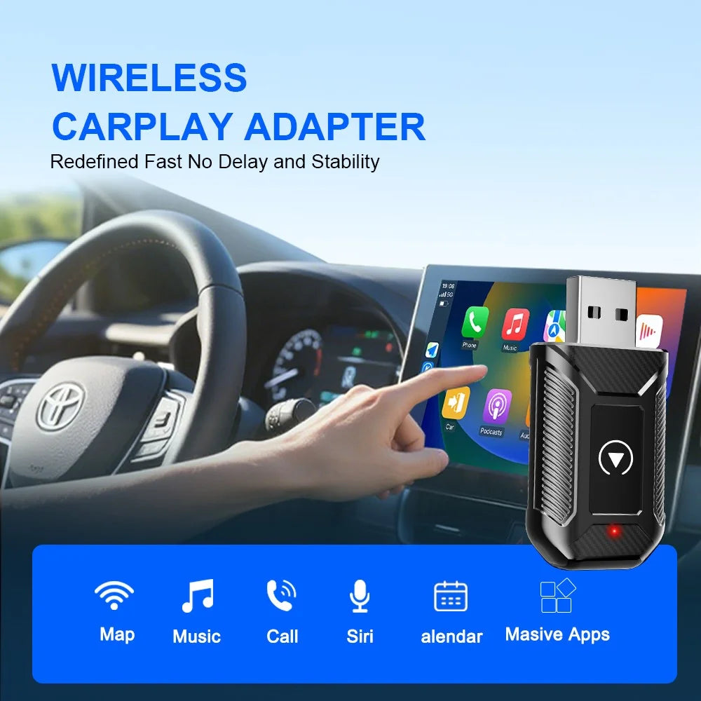 M30 2 in 1 AI Box Wireless Car Adapter for CarPlay / Android Auto Upgrade Compatible with Built-in CarPlay / Android Auto Vehicles - 3