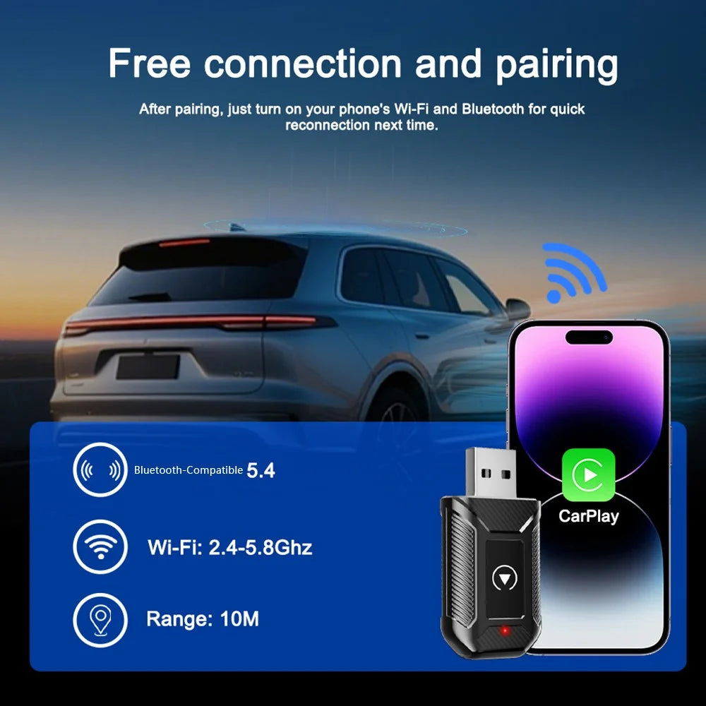 M30 2 in 1 AI Box Wireless Car Adapter for CarPlay / Android Auto Upgrade Compatible with Built-in CarPlay / Android Auto Vehicles - 7