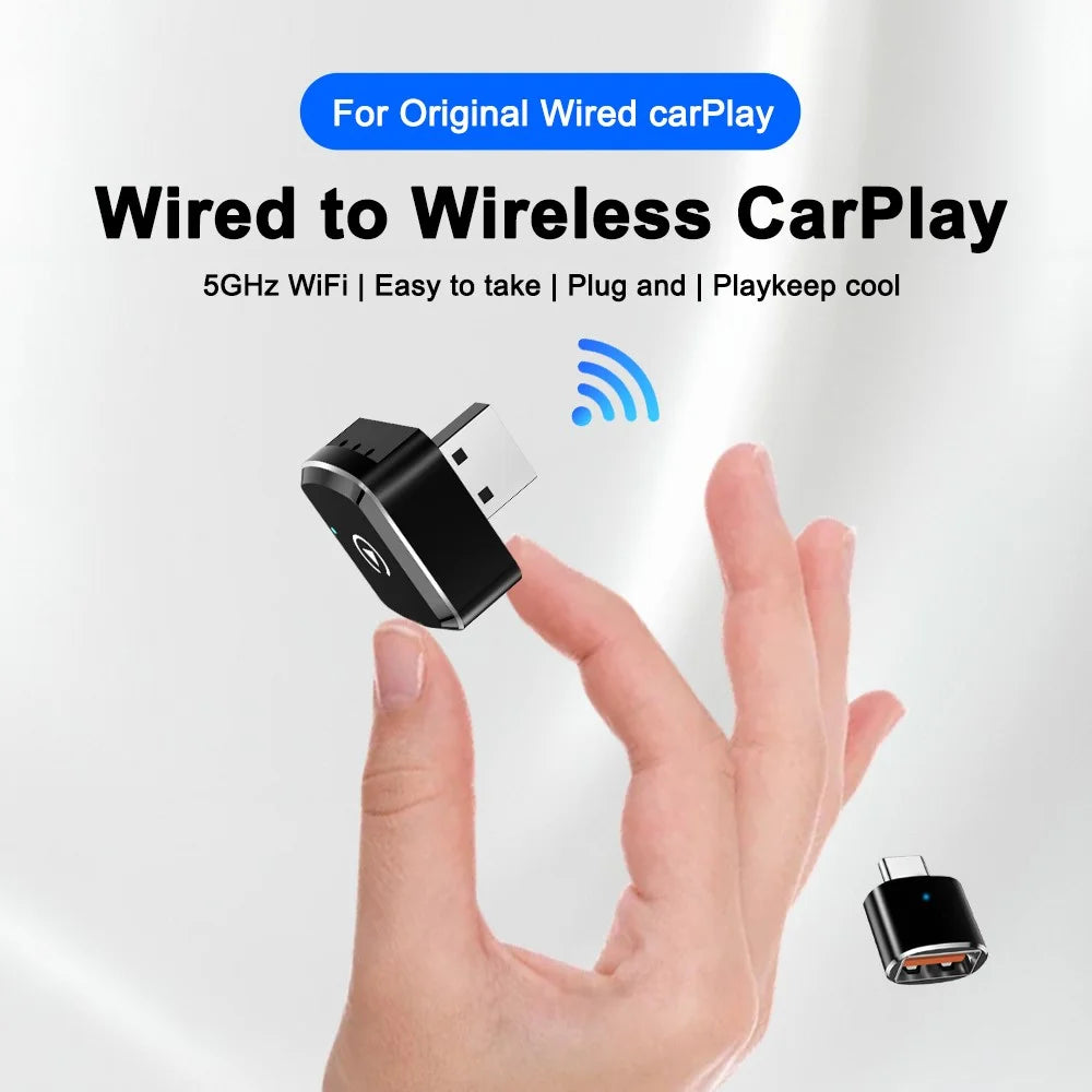 M39 2 in 1 AI Box Wireless Car Adapter for CarPlay / Android Auto Upgrade Wired to Wireless Compatible with Built-in CarPlay / Android Auto Vehicles - 2