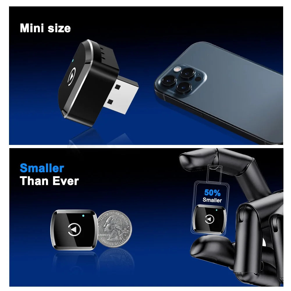 M39 2 in 1 AI Box Wireless Car Adapter for CarPlay / Android Auto Upgrade Wired to Wireless Compatible with Built-in CarPlay / Android Auto Vehicles - 3