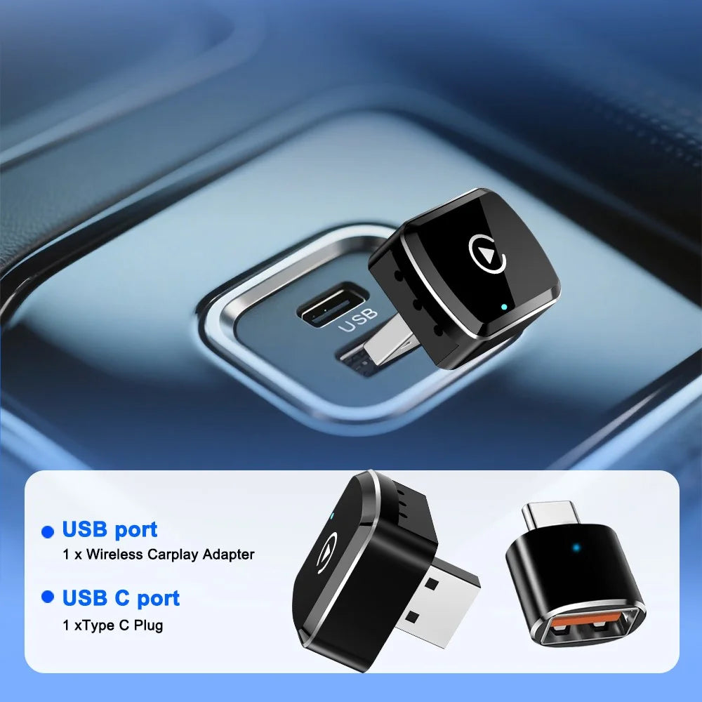 M39 2 in 1 AI Box Wireless Car Adapter for CarPlay / Android Auto Upgrade Wired to Wireless Compatible with Built-in CarPlay / Android Auto Vehicles - 4