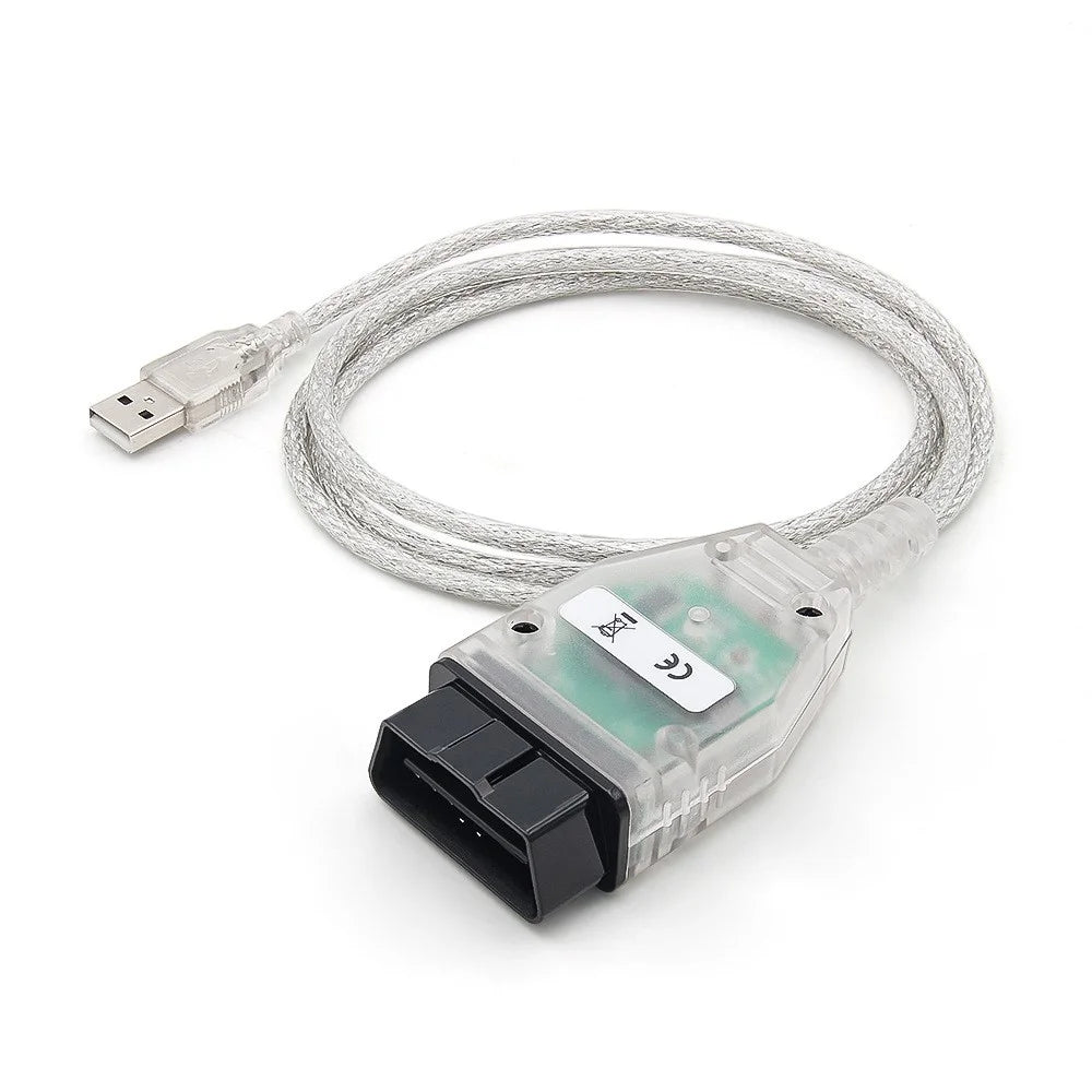 K + DCAN K-CAN FTDI Chip for E60 / E61 / E83 / E81 / E87 OBD2 Auto Car Diagnostic Tool OBD 2 Scanner USB Interface Cable - White - 4
