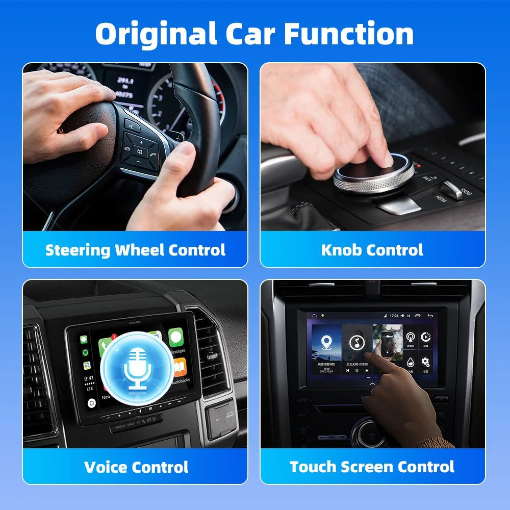 M68 2 in 1 AI Box Wireless Car Adapter for Car Play / Android Auto Vehicles Wired to Wireless Converter - 3