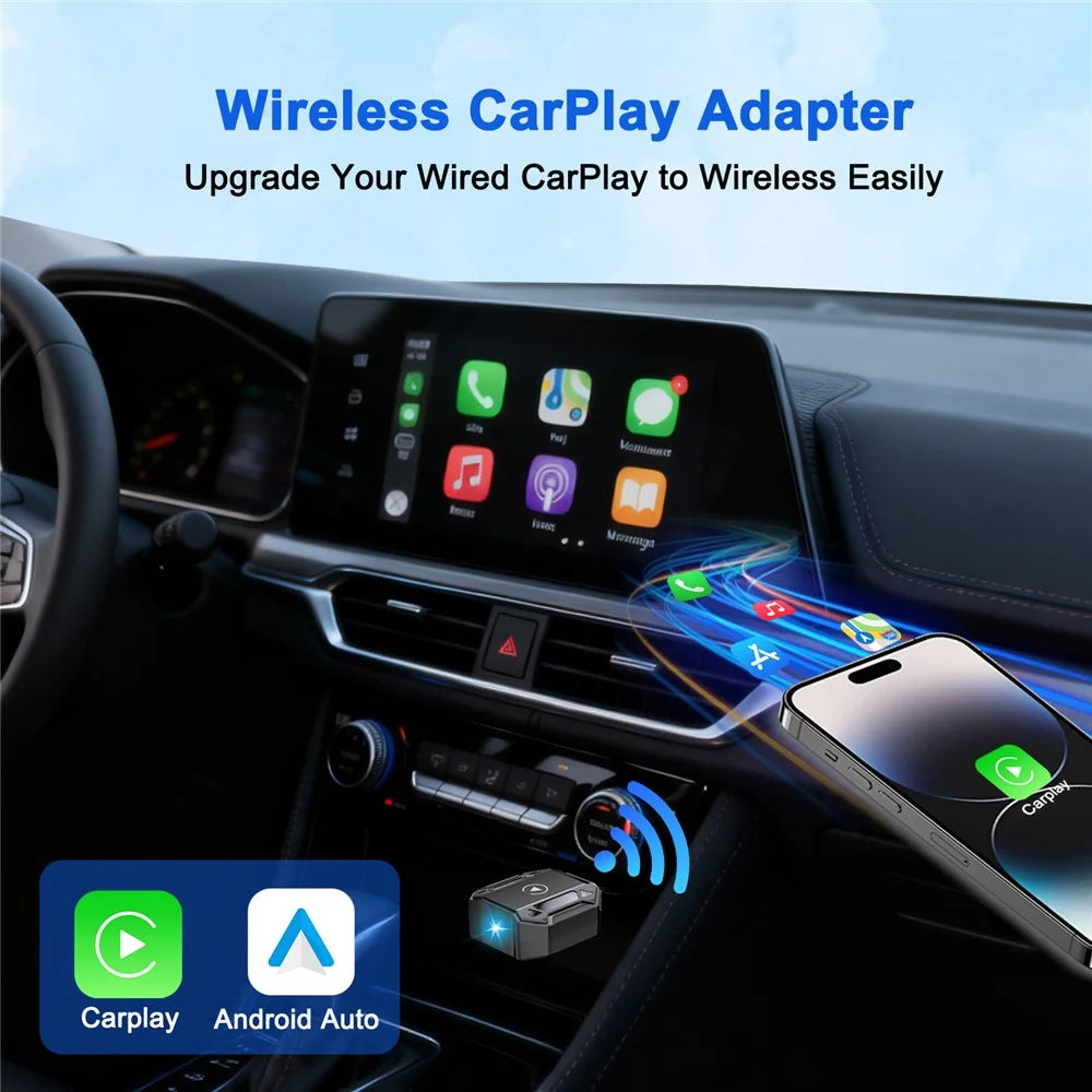M36 2 in 1 Ai Box Wireless Car Adapter Car Play / Android Auto Wired to Wireless Converter for Vehicles - 5