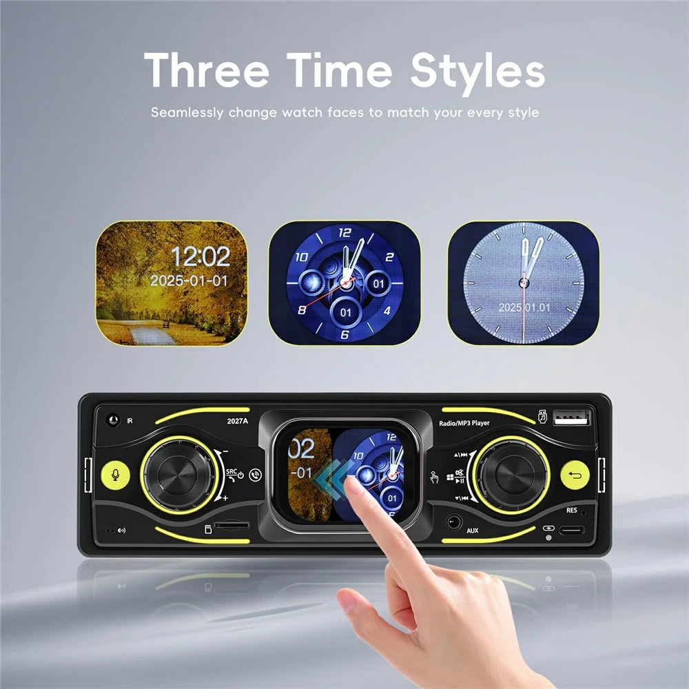 2027A 2.17 Inch Touch Screen Single DIN Car Stereo Multimedia Player Bluetooth-compatible FM / AM Radio with Steering Wheel Control - 7