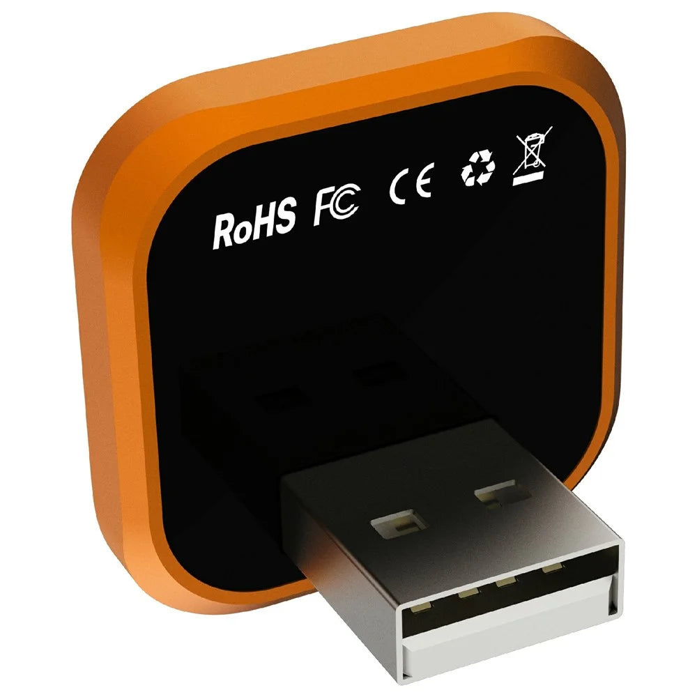 CP030-5 2 in 1 Wireless CarPlay Android Auto Adapter WiFi 6 Dual Band USB Dongle Car AI Box - Orange - 1