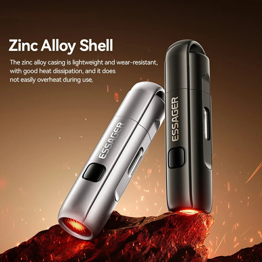 ESSAGER 2-in-1 Type-C Adapter Cigarette Lighter Adapter Portable Heating Device with Auto Shutoff - Black - 7