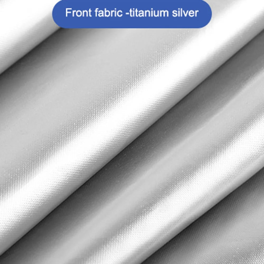 Titanium Silver Cloth Magnetic Car Sunshade UV Ray Block Window Sun Shade Curtain, (Co-driver Side, 80x50x20cm) - 3
