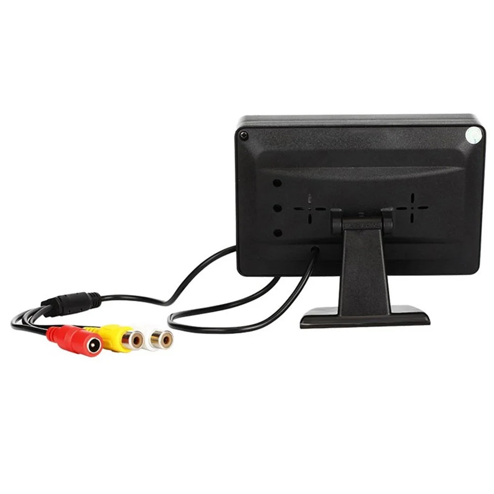 RH-307 4.3-inch LCD Video Display Monitor with Straw Hat Camera (AV Cable) Rear View Parking System Kit - 5