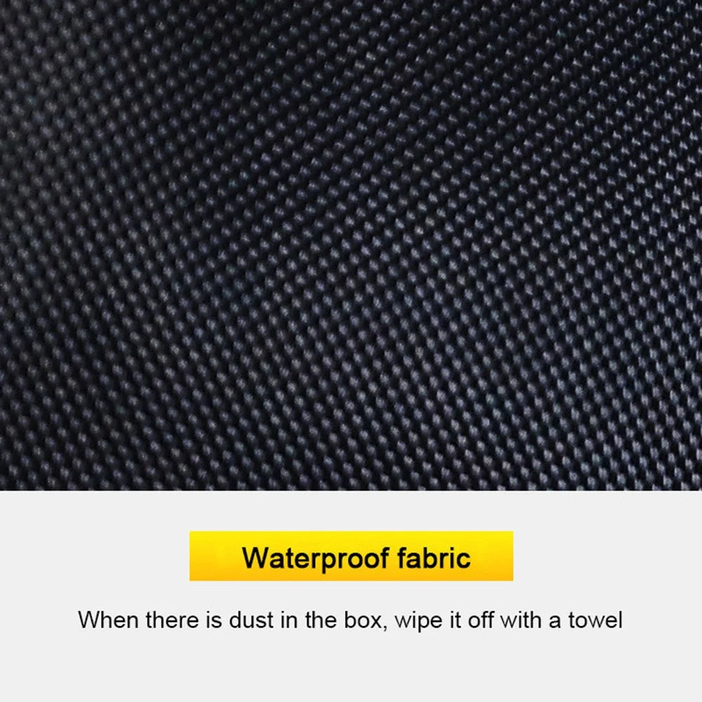 YH-4331 100L Car Trunk Storage Box Storage Case Outdoor Travel Trunk Organizer with Lid for SUV - Black - 5