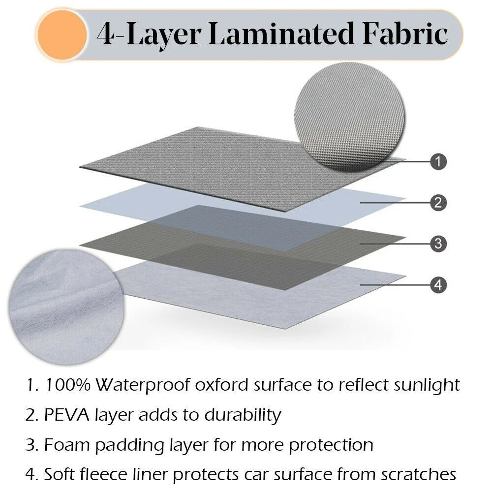 R-3910 Snow Ice Protection Reflective Car Front Windshield Protector Cover Sun Shade - 4