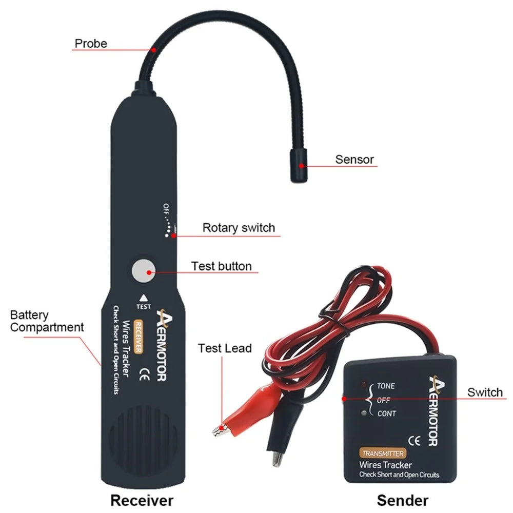 AERMOTOR AER102 EM415PRO Car Circuit Tester Line Checker Detector Monitoring Tool - 7