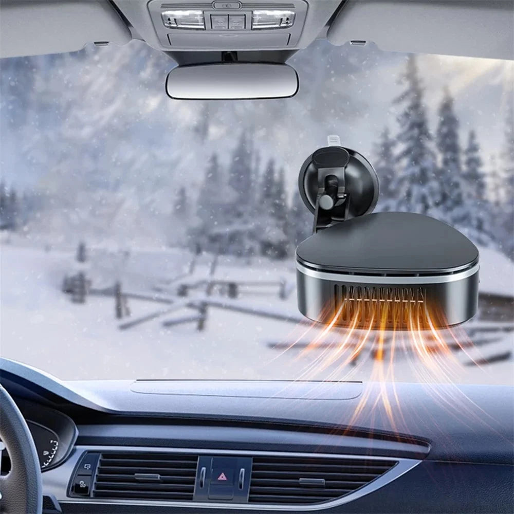 9741A 12V Portable Car Heater with Suction Bracket Defogger Defroster 2 in 1 Fast Heating / Cooling Fan, Purifying Version - 4