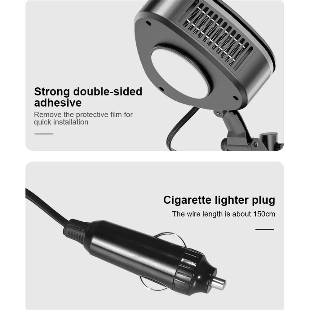 9738A 12V Car Mounted Heater Air Heating / Cooling Fan for Defrost and Defogger Car Warmer, Standard Version - 7