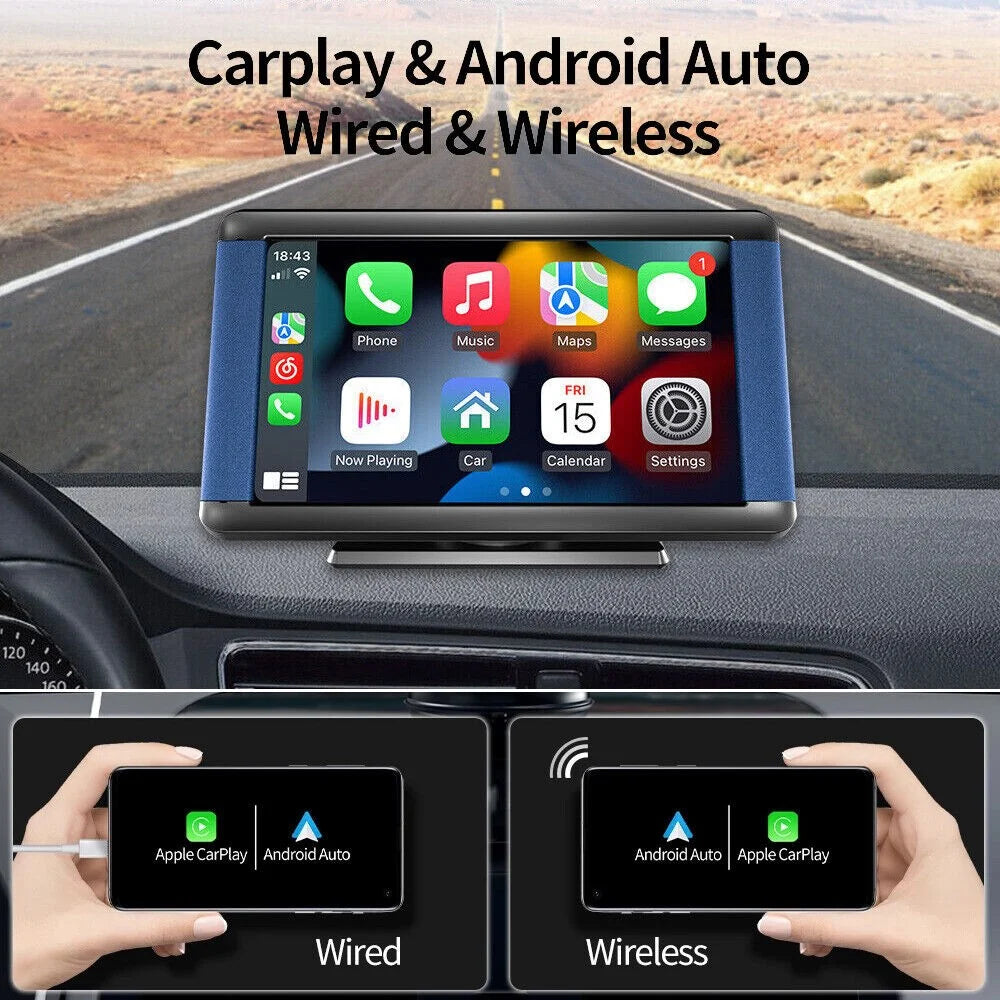 W503B Wireless / Wired Portable Car Play with AHD Camera, 7.0-inch HD Display Car Stereo Support Mirror Link, Android Auto - 4