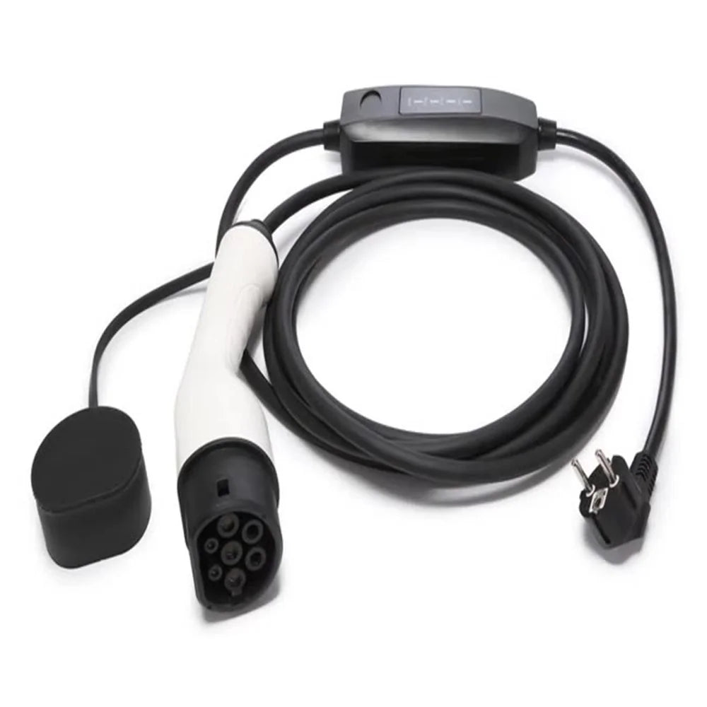 EU Plug 10m Cable Portable Charger New Energy Electric Vehicle Charging Gun - 13A - 2