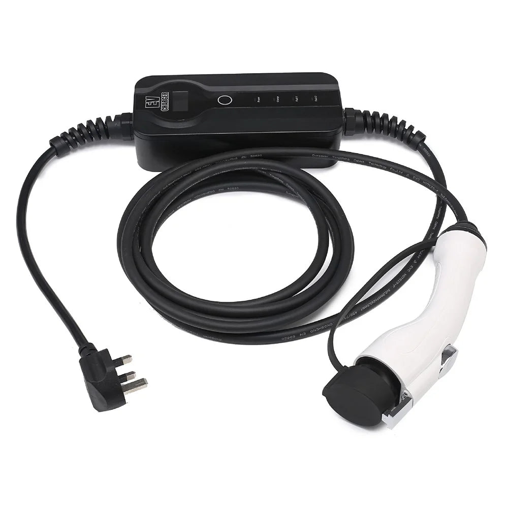 J1772 EV Charger 110V-240V Electric Car Charging Station, 5m Cable - 16A US Plug - 2