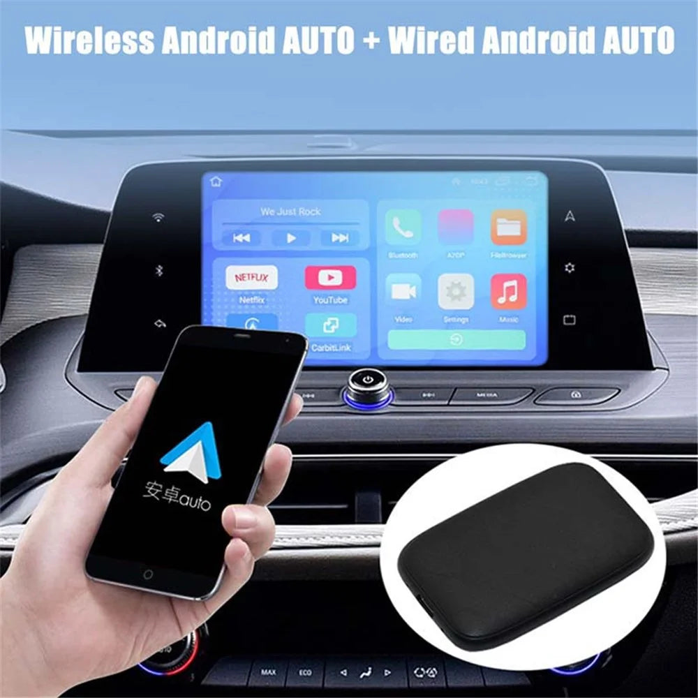 3-in-1 Wireless CarPlay Android Auto Adapter 2GB+8GB Wired to Wireless Car Play Adapter - 5