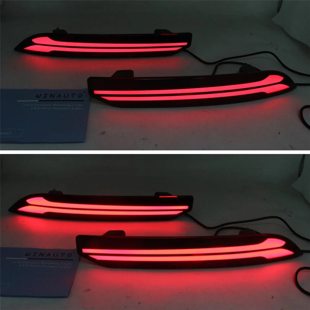 For Grand Cherokee 2021-2024 1 Pair Car Rear Bumper Light LED DRL Turn Signal Brake Lamp - 2