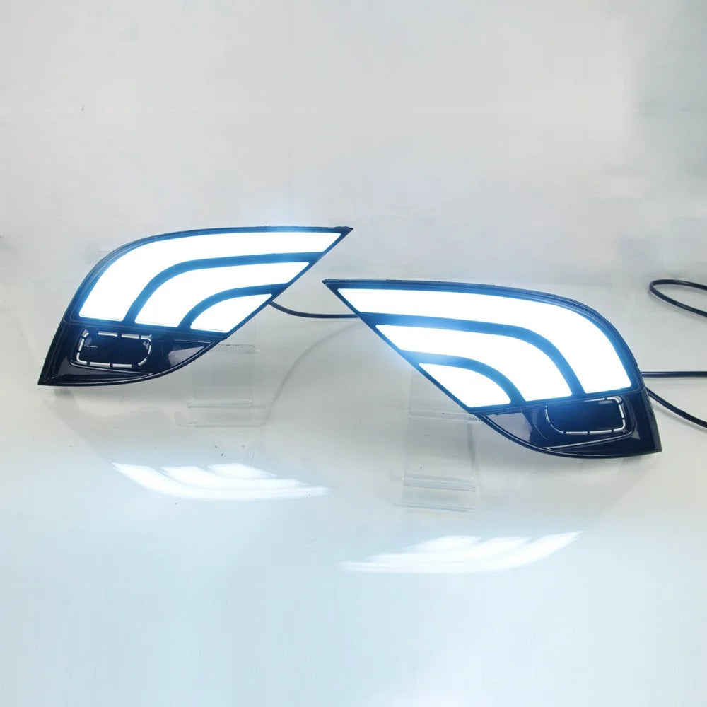 1Pair Daytime Running Light for Toyota Camry 2018 Front Lights 3-Color LED Turn Signal Lamp Car Modified Parts - 4