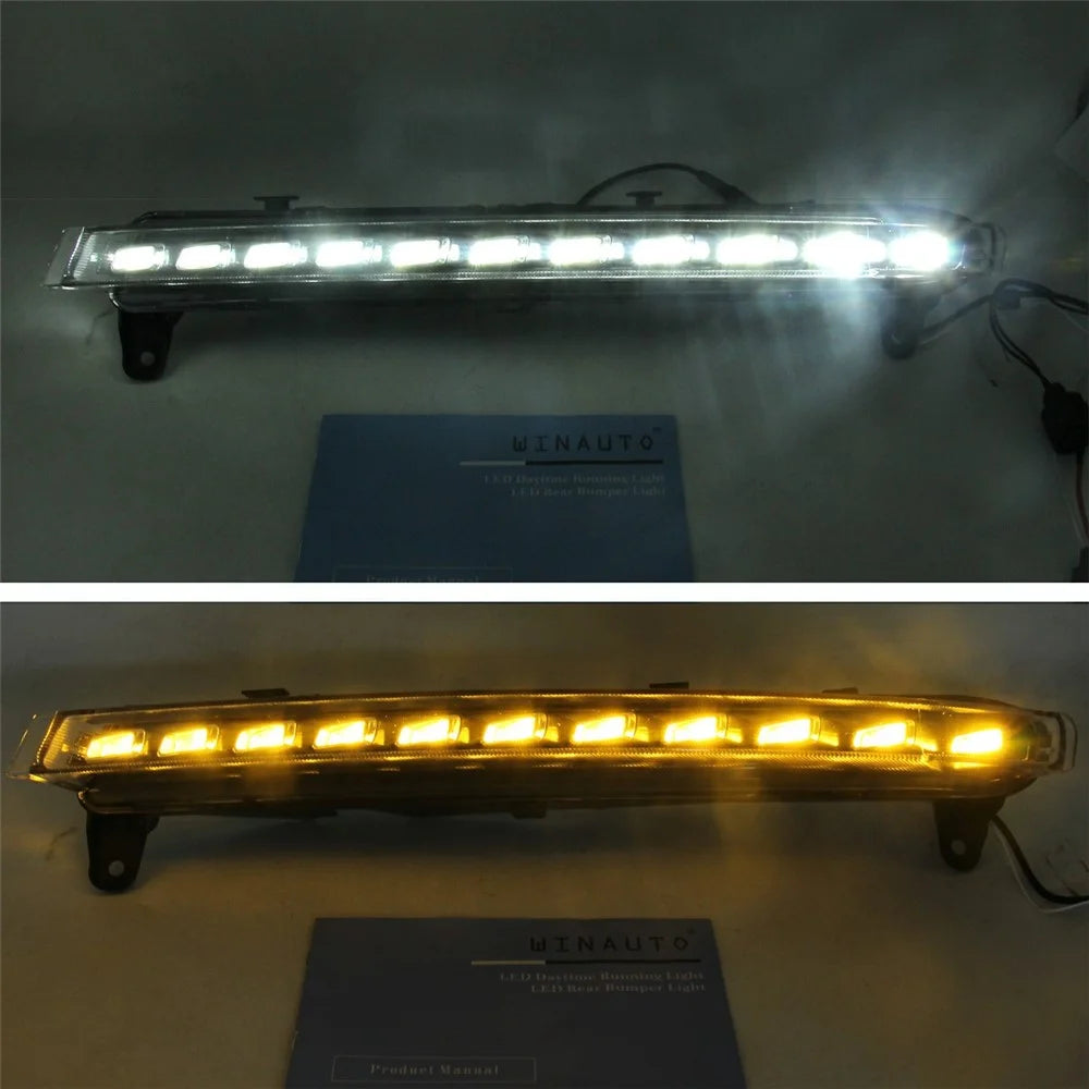 WINAUTO MCL065BMY For Q7 2006-2009 1 Pair LED Daytime Running Light Car Turn Signal Lamp - 2