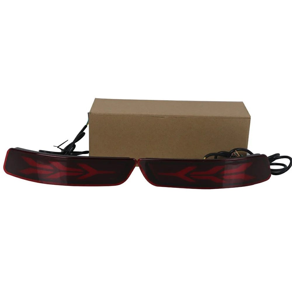 WINAUTO 2Pcs LED Rear Bumper Reflector Lights for Toyota Corolla 2014-2018 Multi-function Brake Light - 6