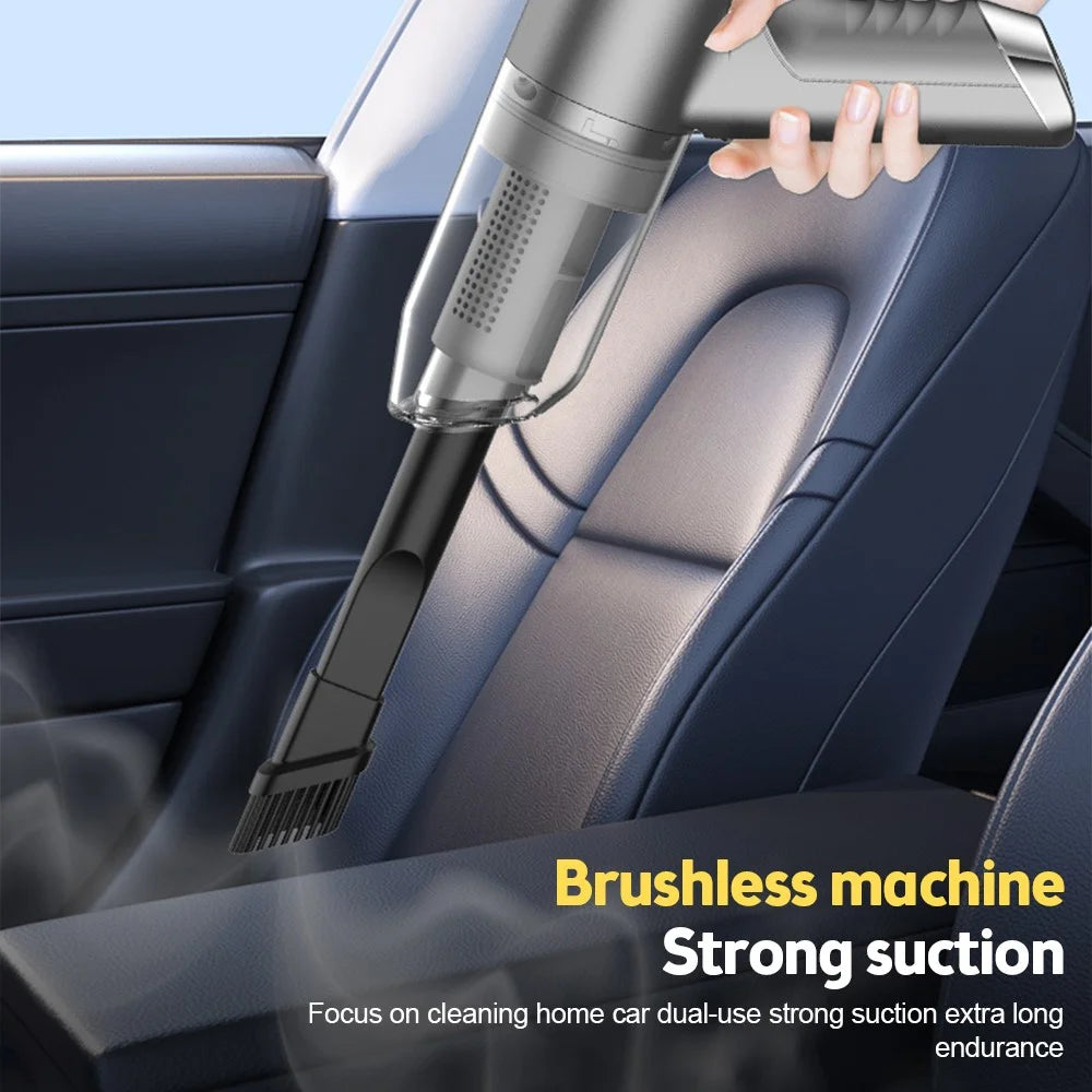 SUITU ST-6671ProG Two Gears Brushless Motor Cordless Handheld Vacuum Cleaner for Car Home Cleaning - Grey - 3