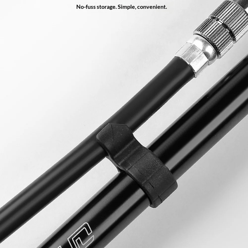 BENGGUO BG-1633 Bicycle Air Pump 300PSI High Pressure Inflator Dual Valve Design with Pressure Gauge - Black - 6