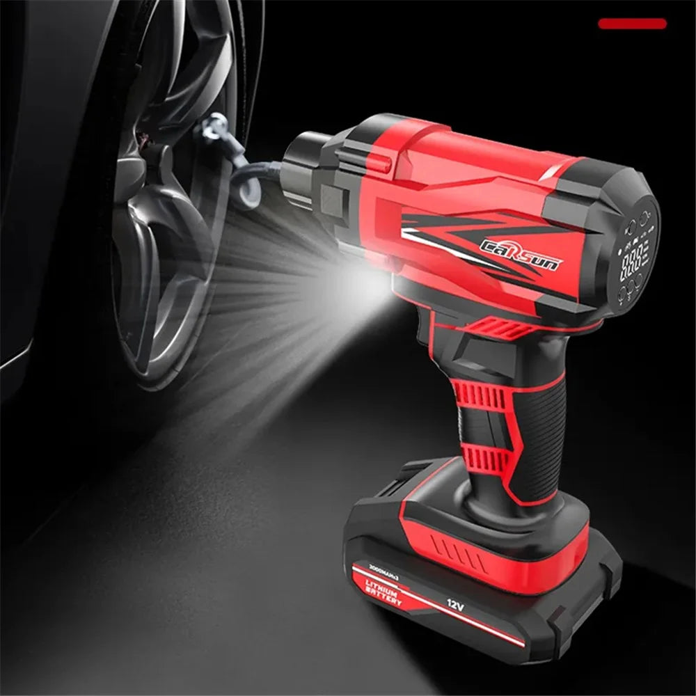 CARSUN C1811 Electric Air Pump Digital Display Wireless Car Motorcycle Tire Inflator with LED Light - 6