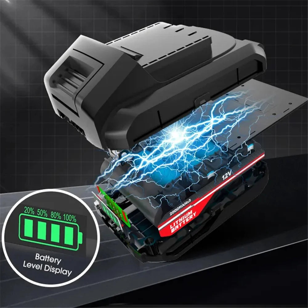 CARSUN C1811 Electric Air Pump Digital Display Wireless Car Motorcycle Tire Inflator with LED Light - 7