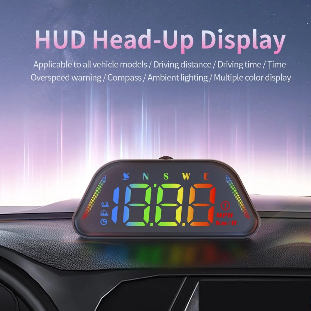 G23 GPS HUD Head-Up Display Universal Car Speedometer with Compass Altitude Auto On / Off - Black - 4
