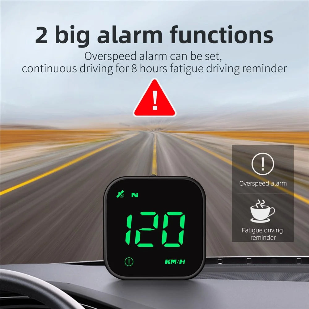 G4S Head-Up Display HUD GPS Universal Multi-Function Speedometer Portable Car Computer Display - Green - 6