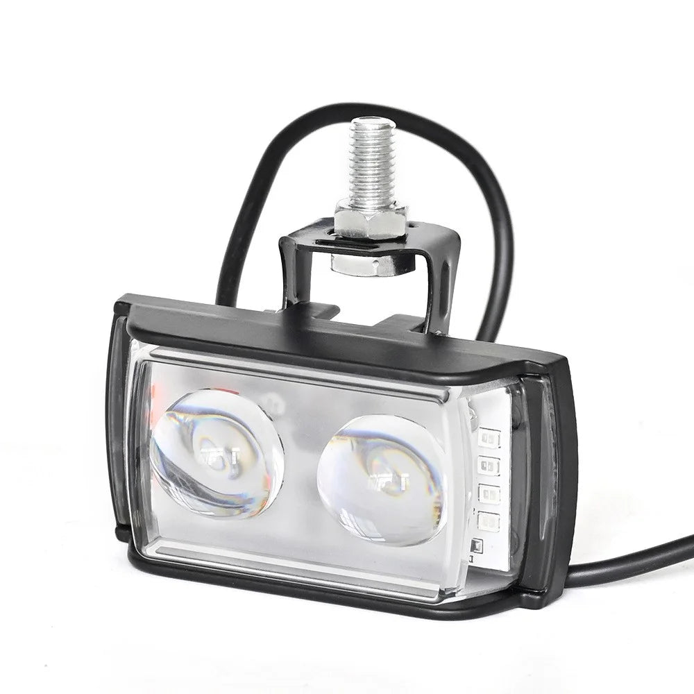 A086-2C 2 LED Motorcycle Spotlight Waterproof Aluminum Shell 12-60V Motorbike Headlight - 6
