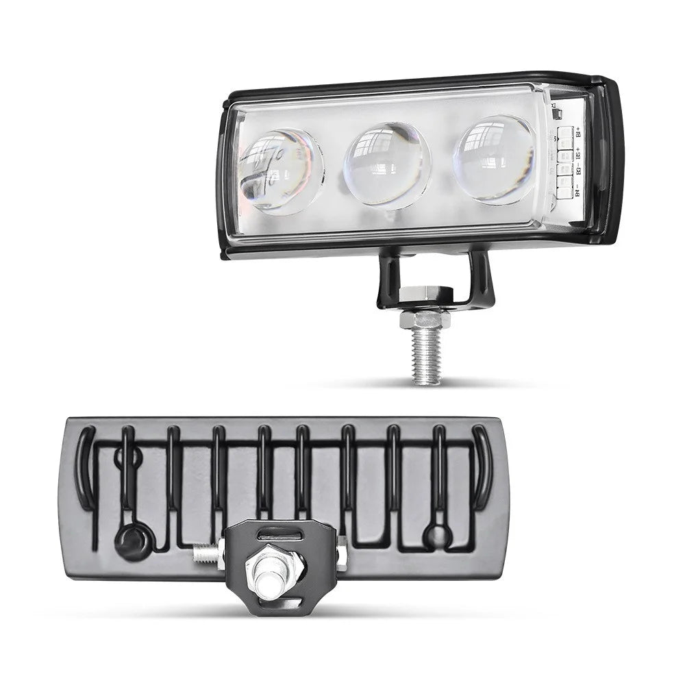 A086-3C 3 LED Motorcycle Spotlight Waterproof Aluminum Shell 12-60V Motorbike Headlight - 5