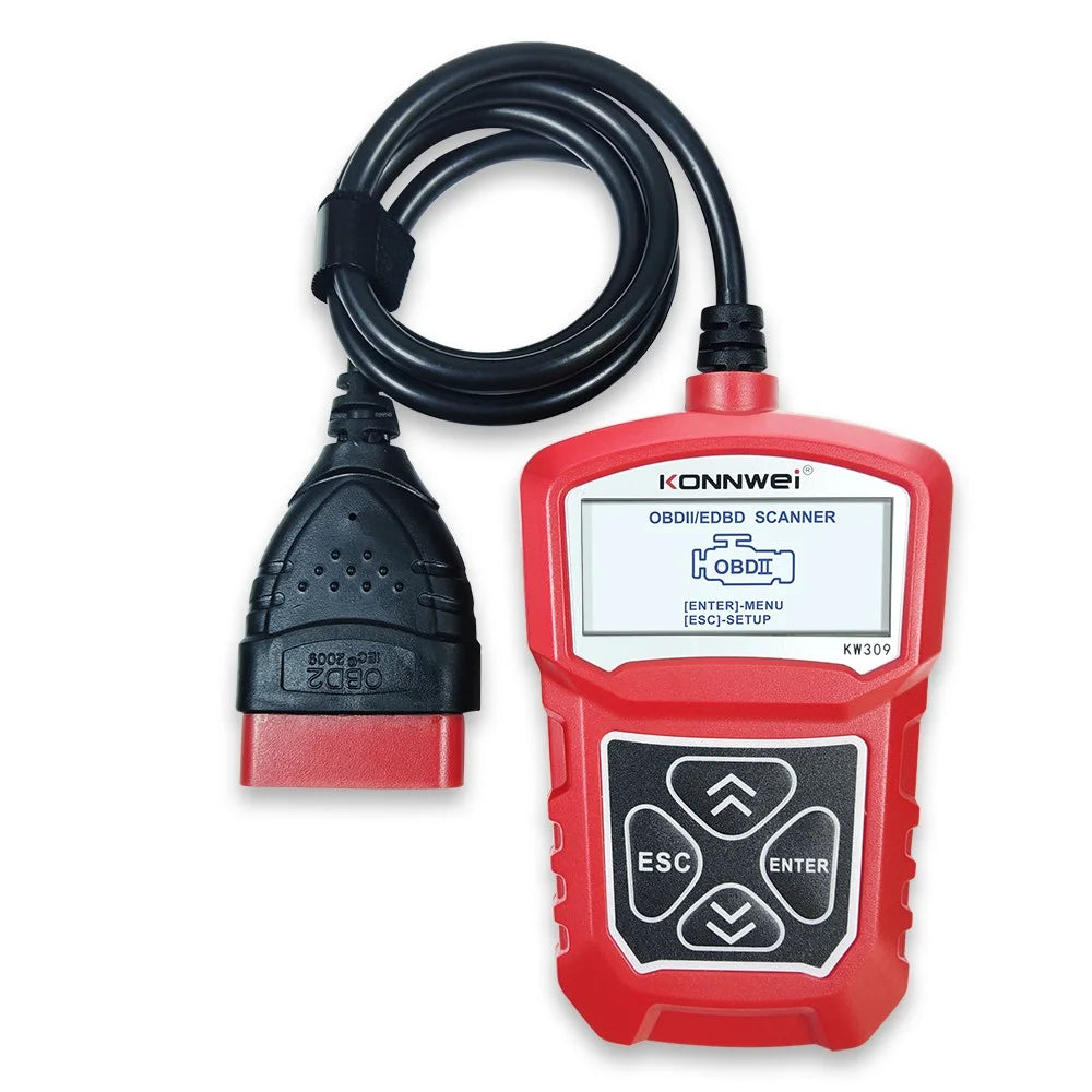 KONNWEI KW309 Automotive Diagnostic Tool OBD2 Autoscanner Code Reader EOBD Scan Machine OBDII Scanner - Red - 4