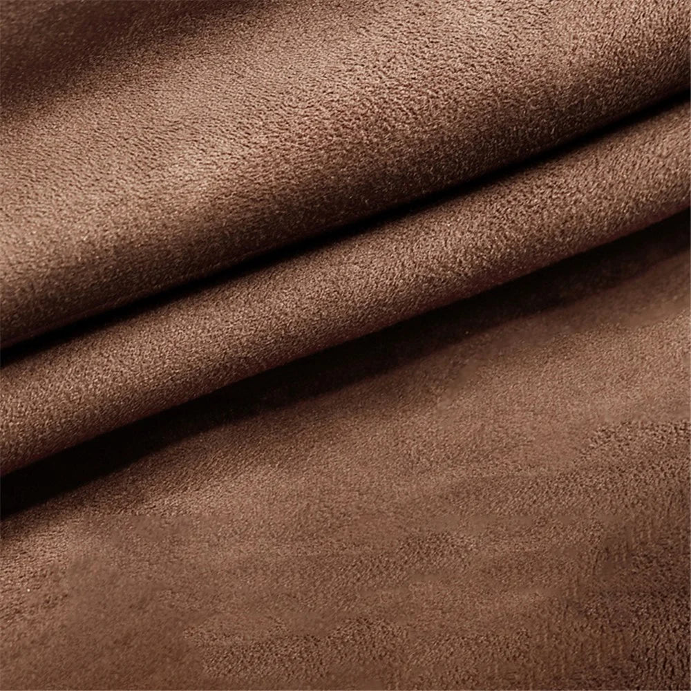 1152 Car Seat Waist Support Pillow Suede+Memory Foam Fatigue Relieve Lumbar Cushion - Brown - 6
