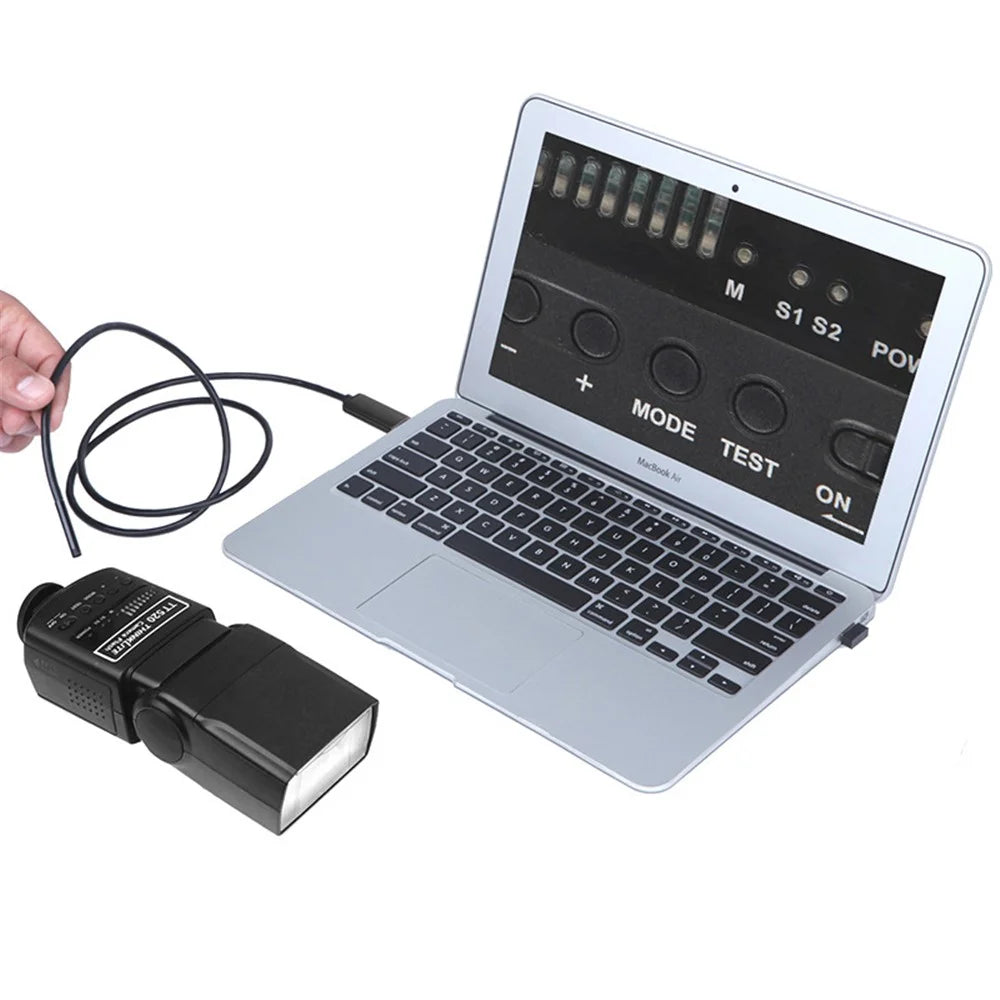 1m Hard Wire Endoscope Camera Waterproof 6-LED 5.5mm Inspection Camera Lens Borescope for Micro USB / USB Interface Cell Phones and Computers - 3