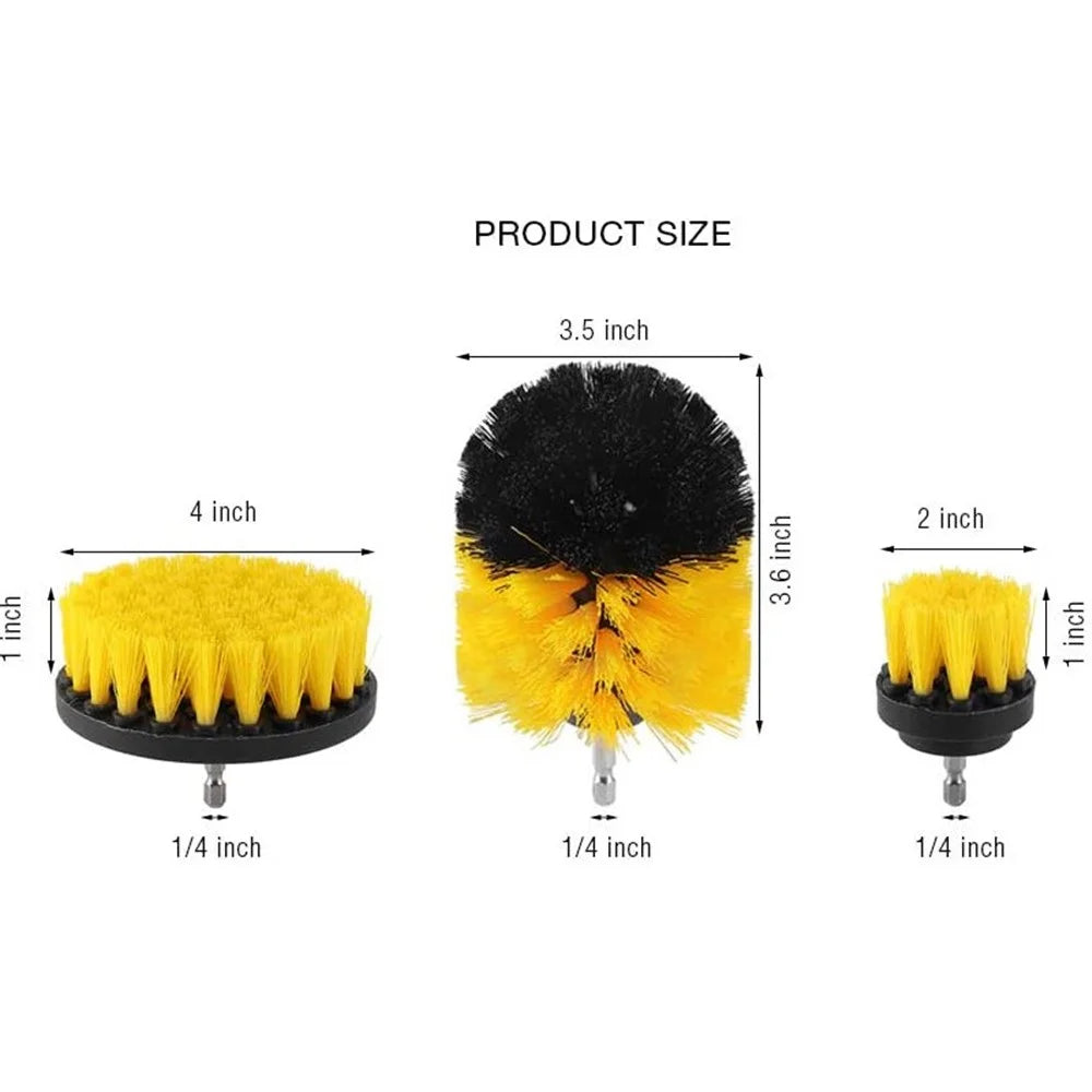 HX2020122117 17pcs Car Wheel Tire Cleaning Brush Kit Long Soft Wheel Brush Microfiber Cloth Dirt Dust Clean Tools Set - 6