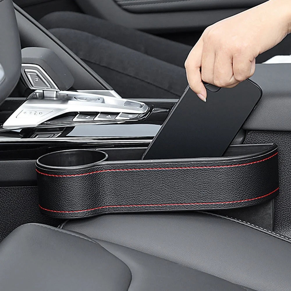 AC-ON-041 Car Seat Seam Storage Box Multifunctional Seat Gap Organizer Phone Beverage Cup Holder - Driver Side - 3