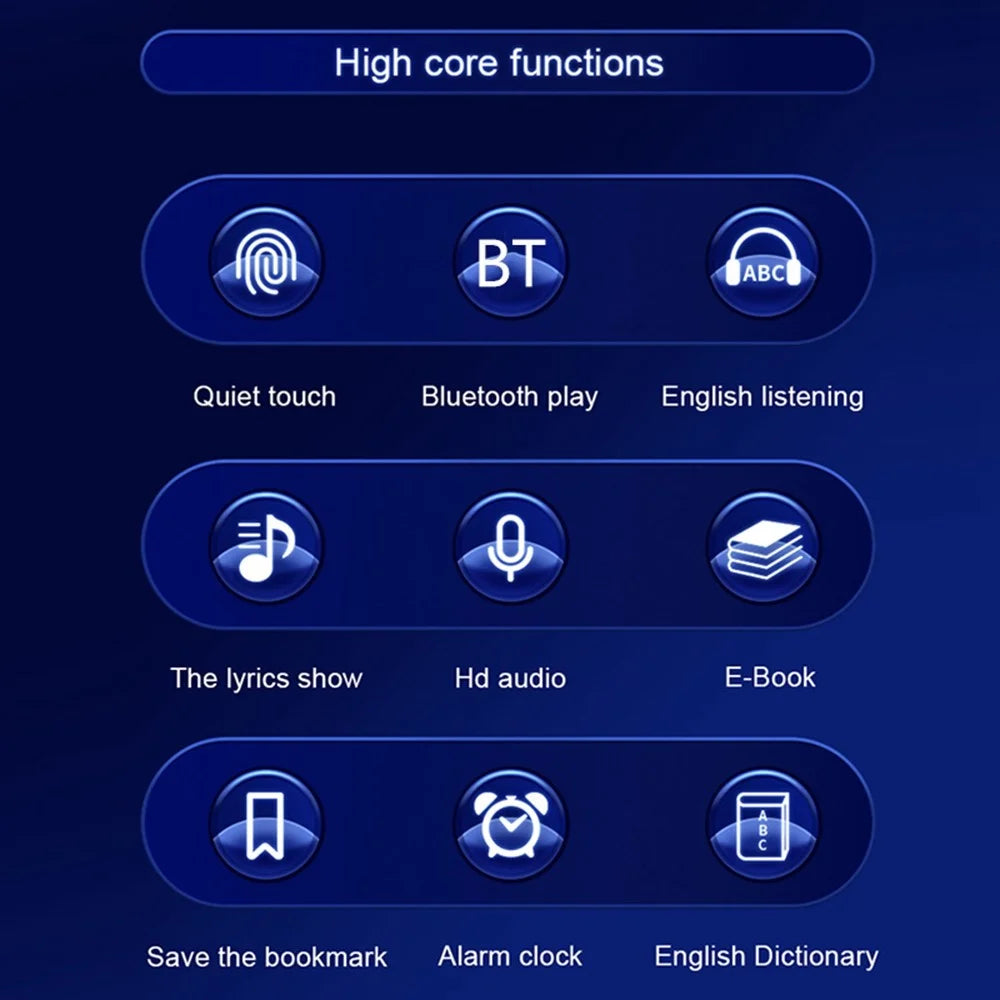 S308 64GB TF Card Touch Screen MP3 Sound Recorder Music Video MP4 Player with Dictionary + Bluetooth-compatible Function - Silver - 2