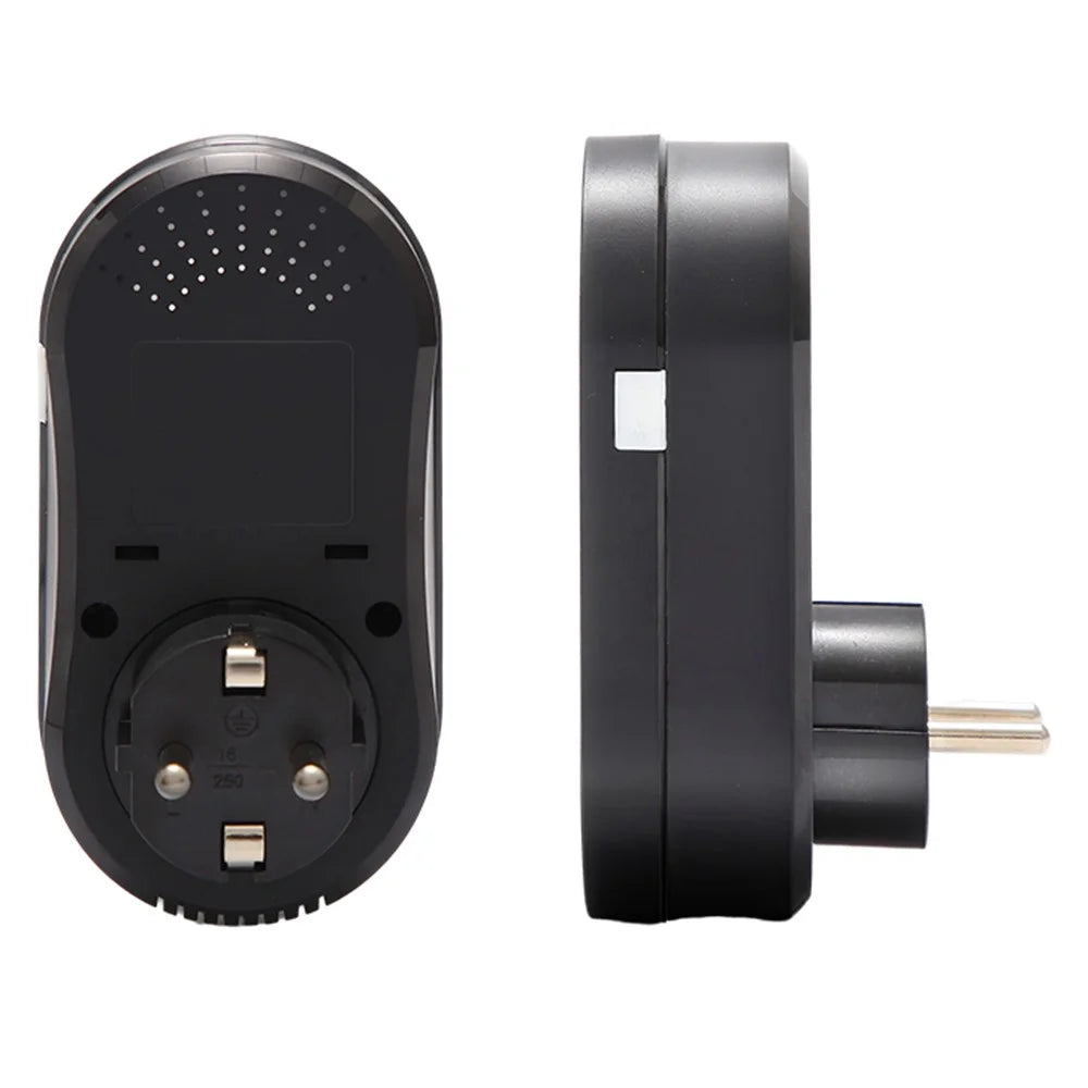 BHT12-EW-WIFI Smart WiFi Plug In Thermostat Temperature Controller Socket - Black / EU Plug - 2