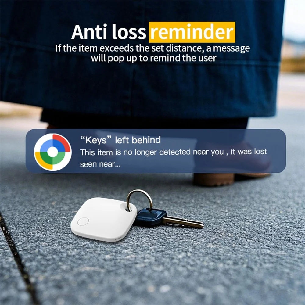 Tag03 Bluetooth-Compatible Smart Tracker Global Finder Anti Lost Device for Google Only - White - 5