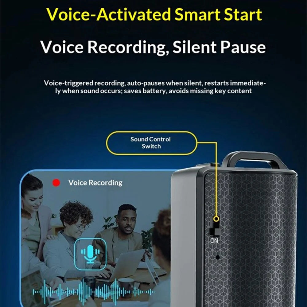 Q70 16GB Voice Recorder HD Noise Reduction Recording Device Smart Voice Control Recording Pen with 500H Long Standby - 7