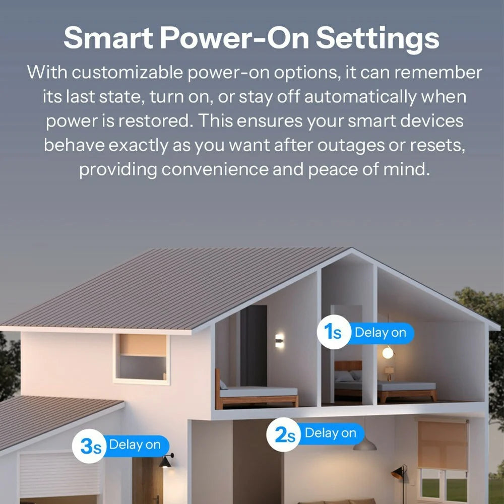SONOFF MINI-2GS 2-Gang Smart Switch WiFi Matter-Compatible with Dual Load Control / Voice Assistant for Home Automation - White - 7